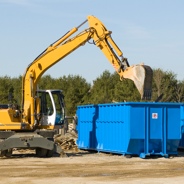 what size residential dumpster rentals are available in Twain Harte California